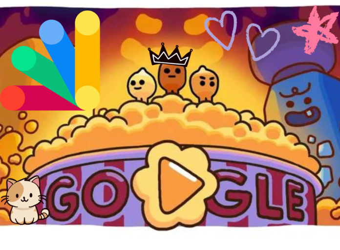 Popcorn Google Doodle