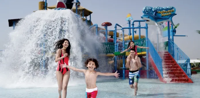 Summer vacation water parks